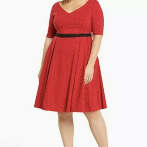 torrid Dresses & Skirts - NWT Torrid Retro Chic Polka Dot Swing Dress